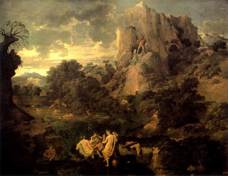 Nicolas Poussin Landscape with Hercules and Cacus